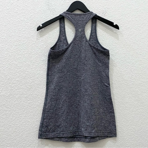 LULULEMON CRB Cool Racerback Heathered Deep Coal Tank Top Size 6 - Picture 6 of 12
